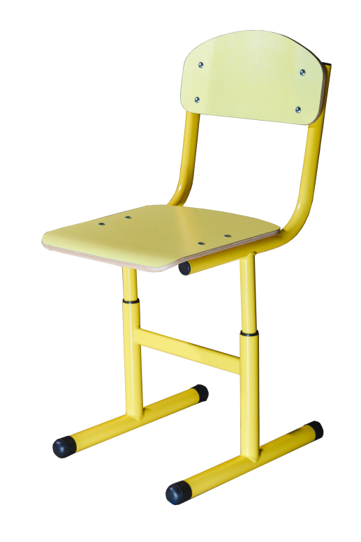 Стілець Т-подібний, (опція р.г. №3) рост. гр. №4-6, на круглій трубі, спинка та сидіння з покриттям HPL, ЕТЕРНО ТРЕЙД (132182 HPL)